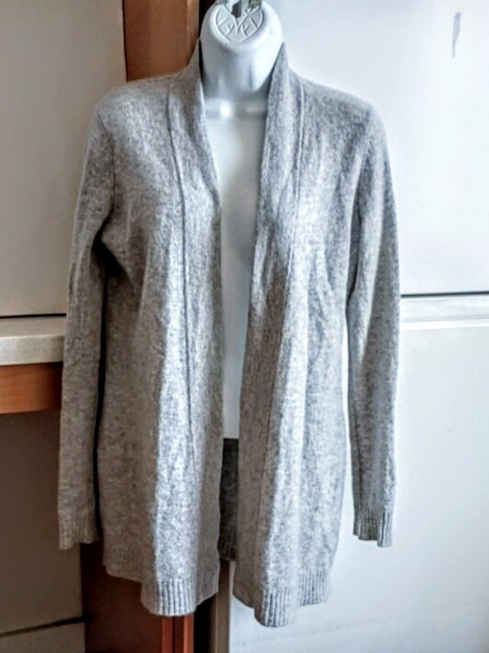 Cashmere 2-ply 100% Open Cardigan Sweater sz S - Picture 2 of 4